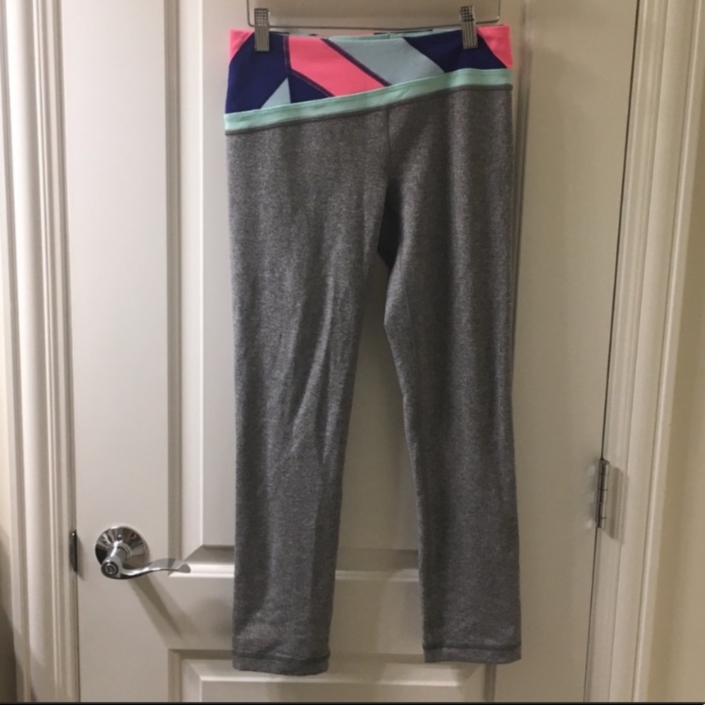 Lululemon Ivivva Gray Skinny Groove Flare Legging Size 14